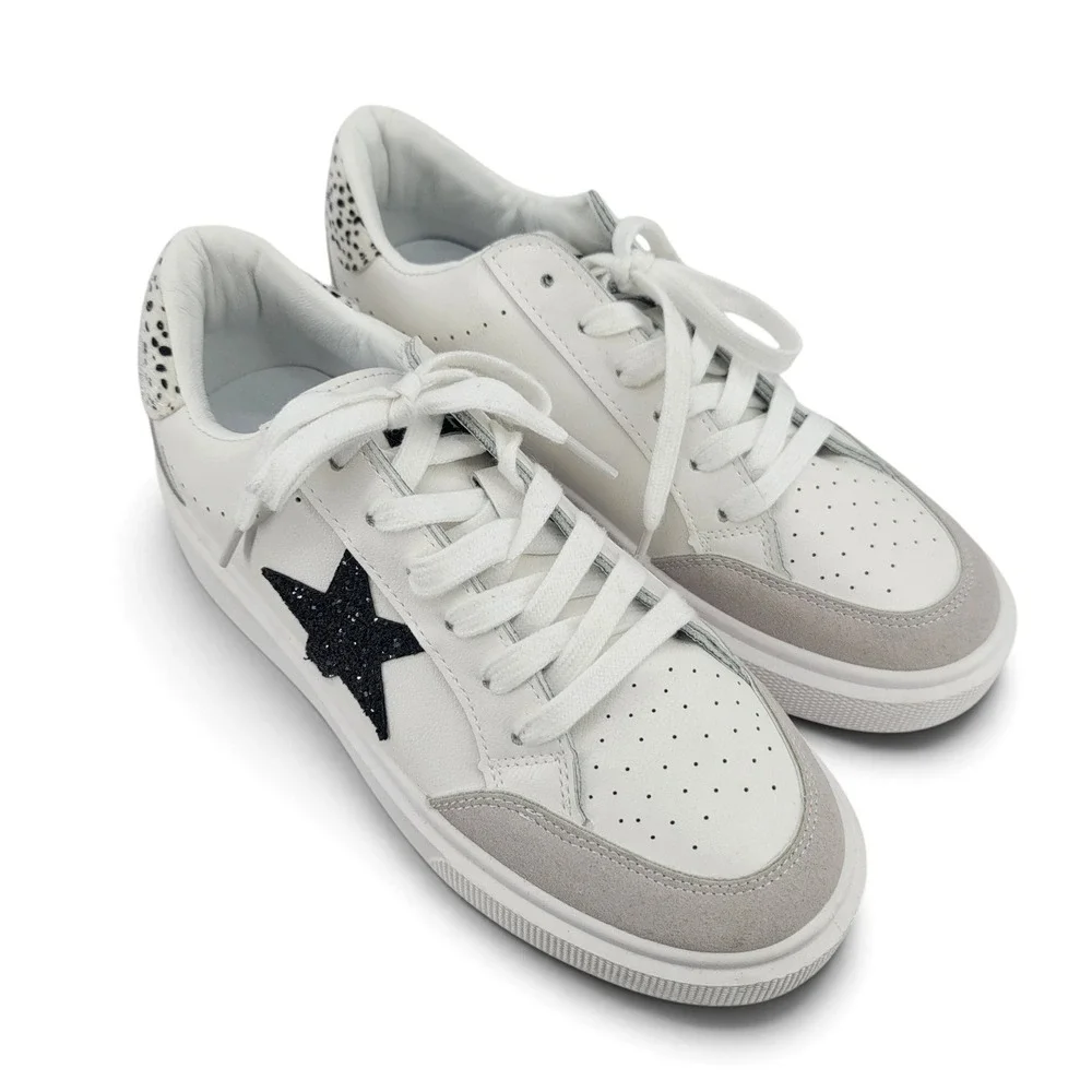 Vintage Havana Lexa Sneakers 9 White Star Platform Skater Streetwear Shoes